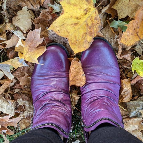 purple boots