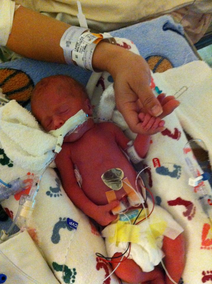 Luke Day 2 Newborn Luke on Day 2