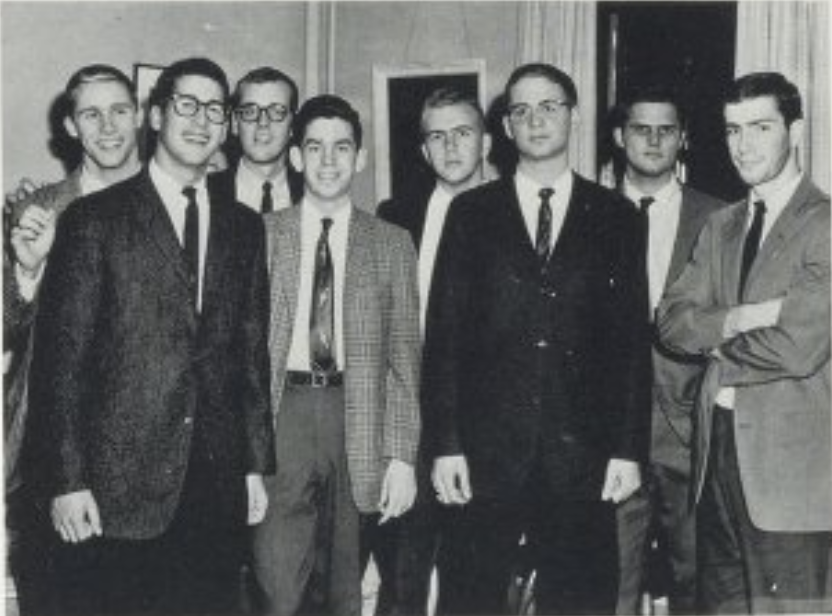Norm Spack with First Year entrymates Norm Spack and classmates in 1961