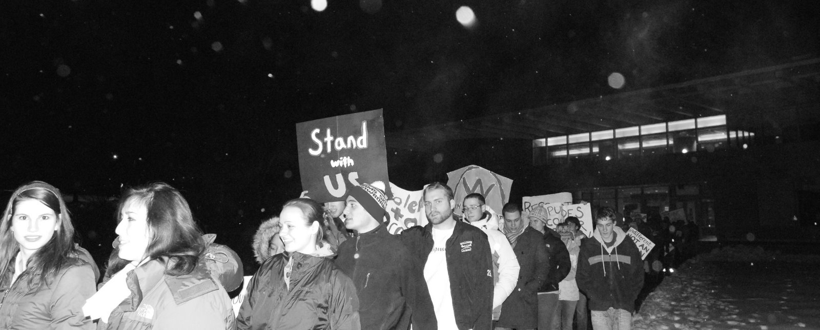 Rally at Williams 186 Stand with Us Rally march
