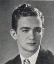 Bob Mist year book Black and white yearbook photo