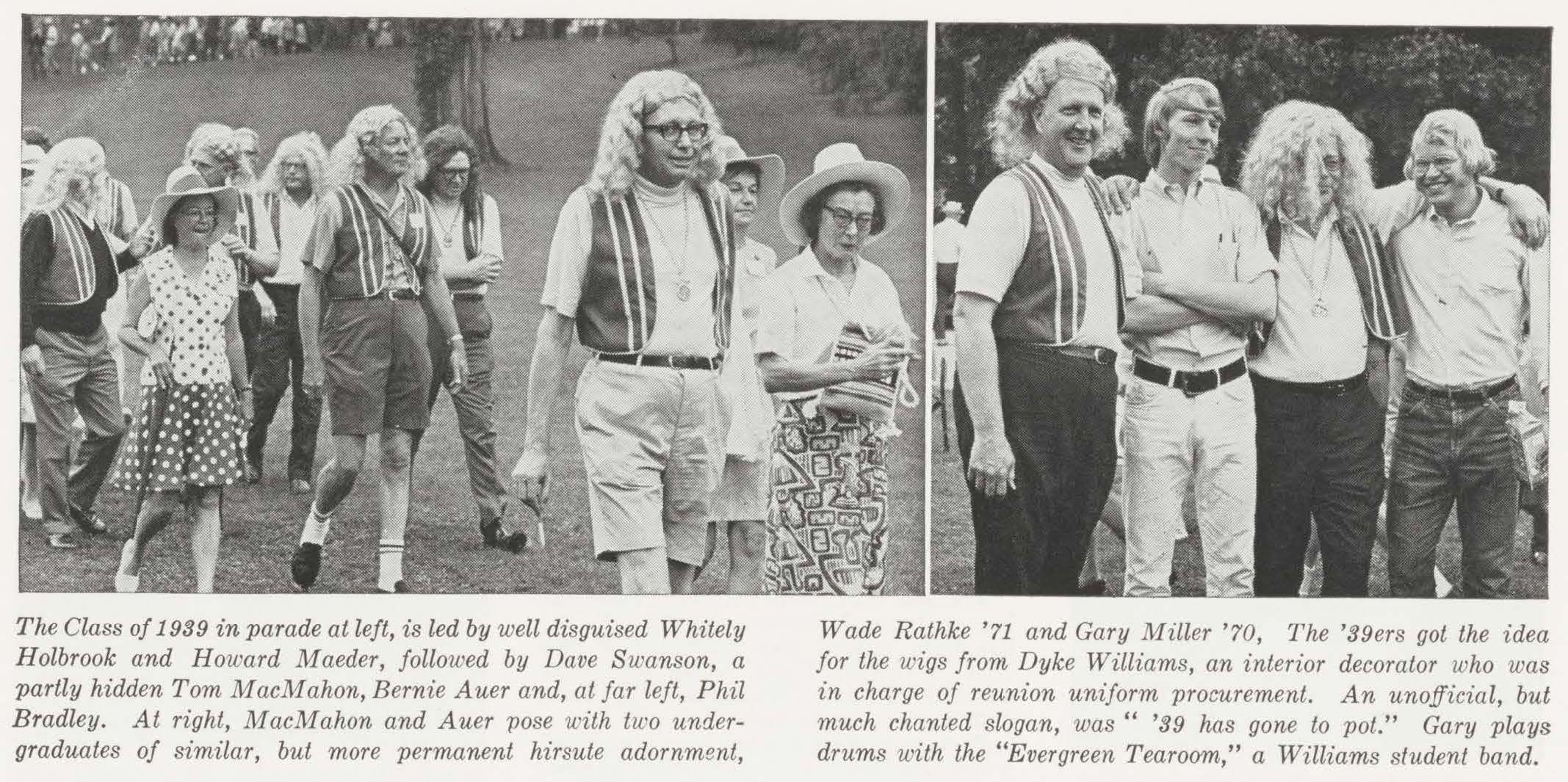 10 - AR 1969 3 Summer - 1939 reunion costume is hippie wigs Alumni Review 1969 3 Summer - 1939 reunion costume is hippie wigs