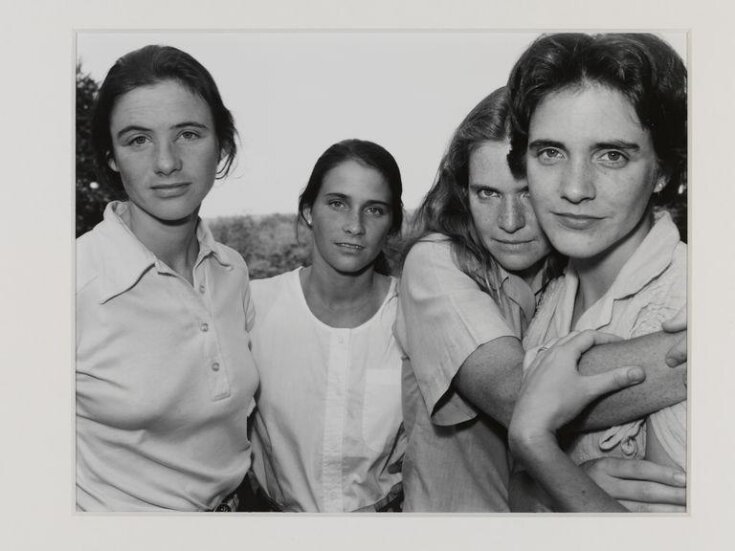 Nicholas Nixon, The Brown Sisters, 1980. Recreated April 13, 2021. Nicholas Nixon, The Brown Sisters, 1980. Recreated April 13, 2021.