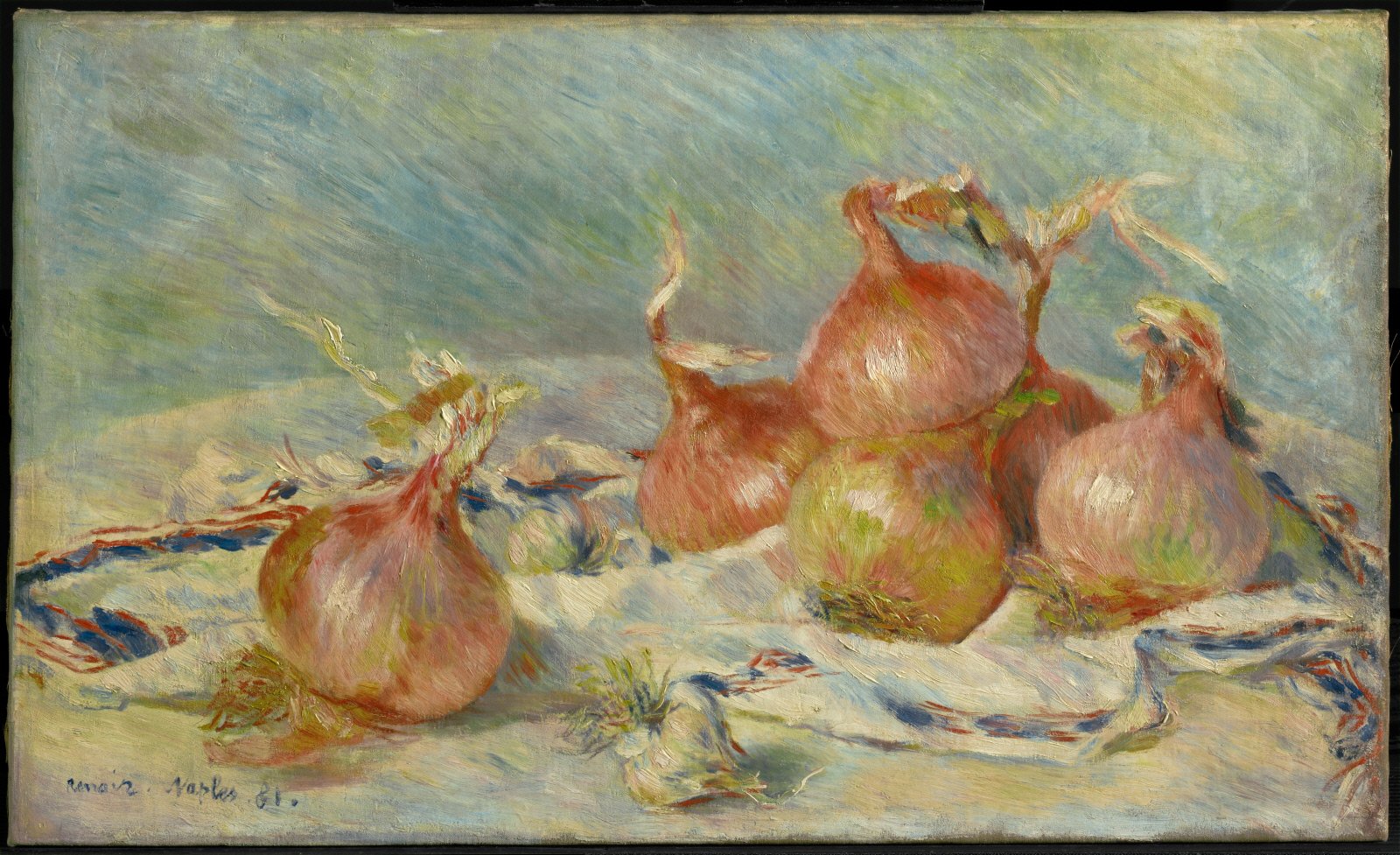 Pierre-Auguste Renoir, Onions, 1891. Recreated April 22, 2021. Pierre-Auguste Renoir, Onions, 1891. Recreated April 22, 2021.