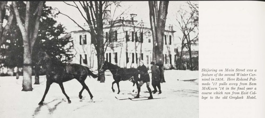 AR 1969 1 Winter - skijoring on main street photo AR 1969 1 Winter - skijoring on main street photo