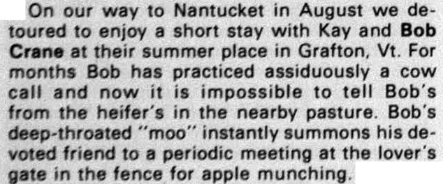 AR 1983 4 Fall - 1931 excellent cow moo sound tidbit crop Fall 1983 Alumni Review, Class of 1931 class notes