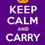 Keep calm and carry on graphic.