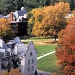 Williams Science Quad in fall foliage