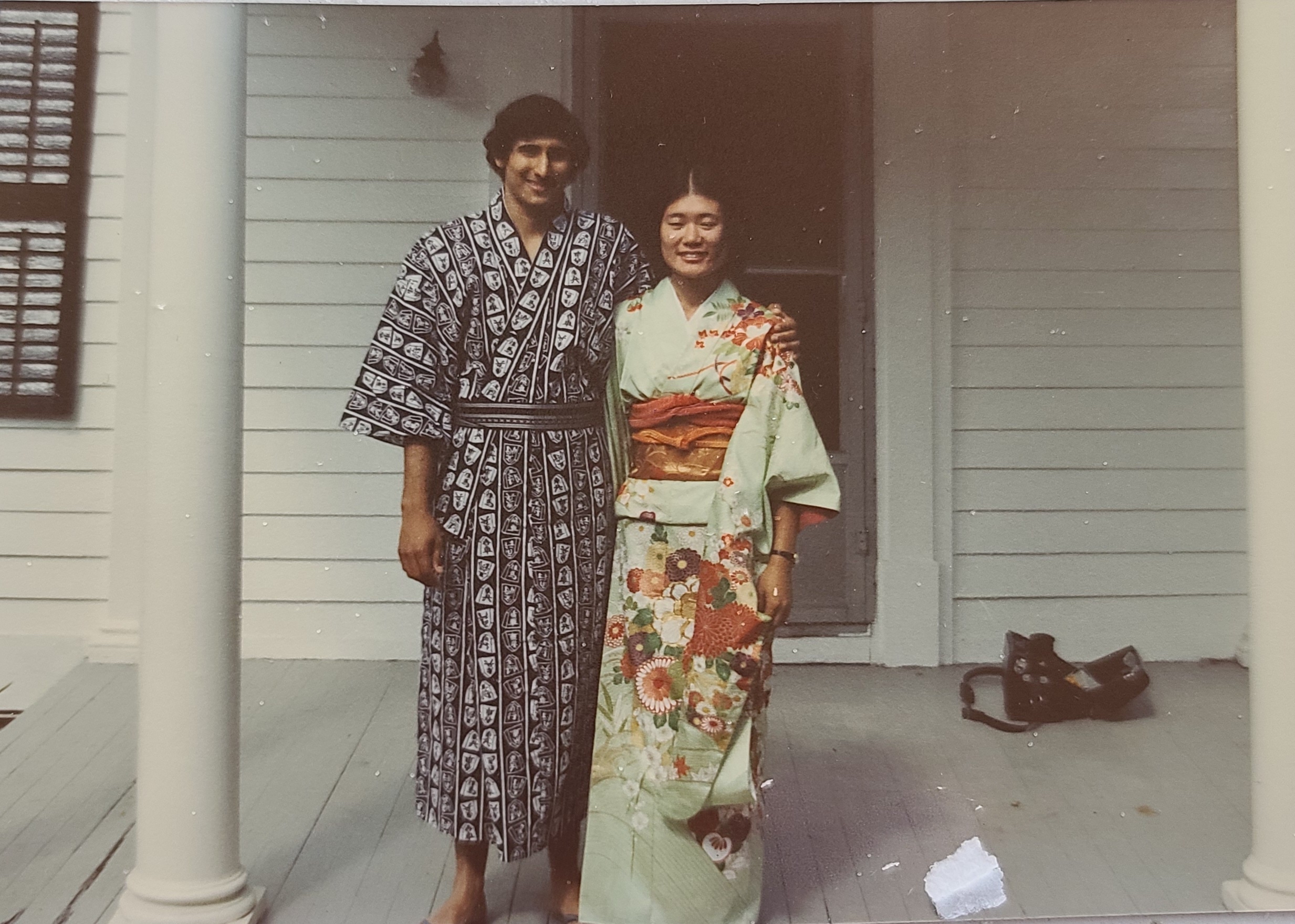 Hiroko Imamura with her Husband Kamla