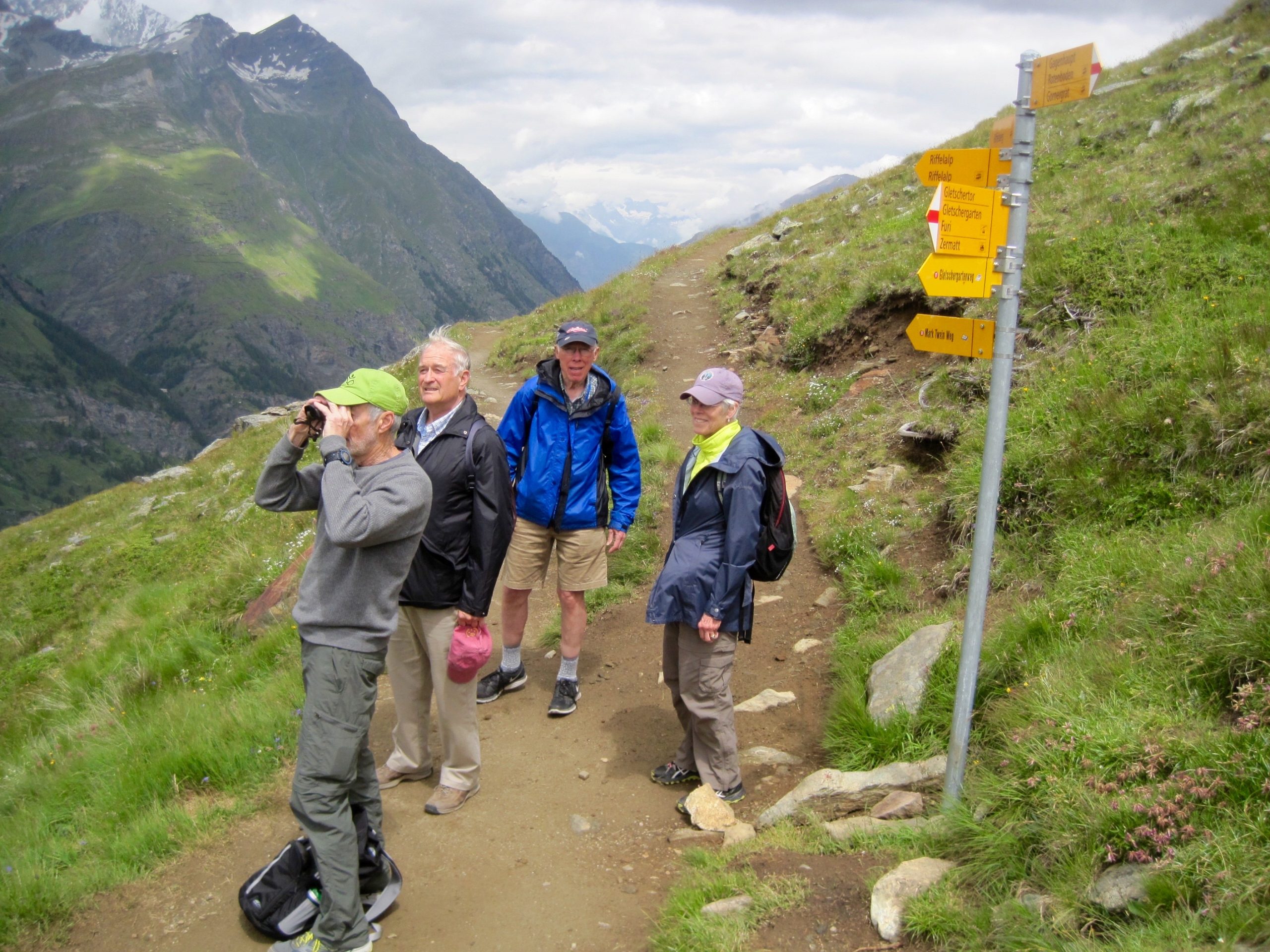 Herbet Ogden on a Williams travel trip in Switzerland