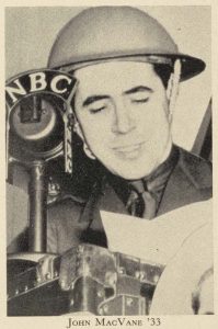 21 - AR 1941 05 - london calling john macvane 1933 radio war reporter 1 May 1941 Alumni Review