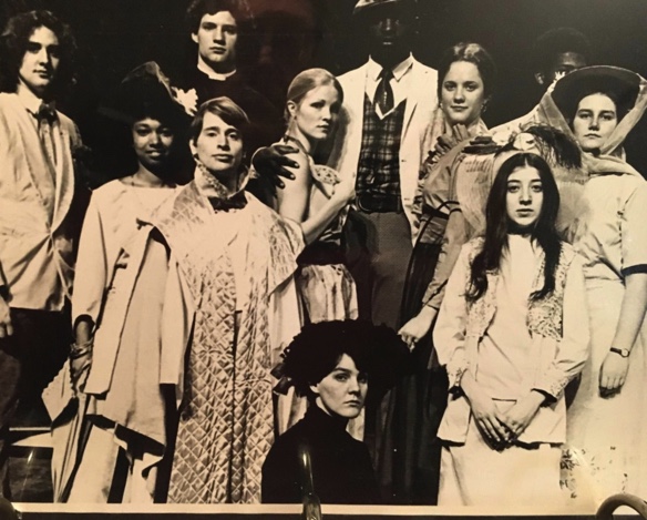 Black and white photo of actors
