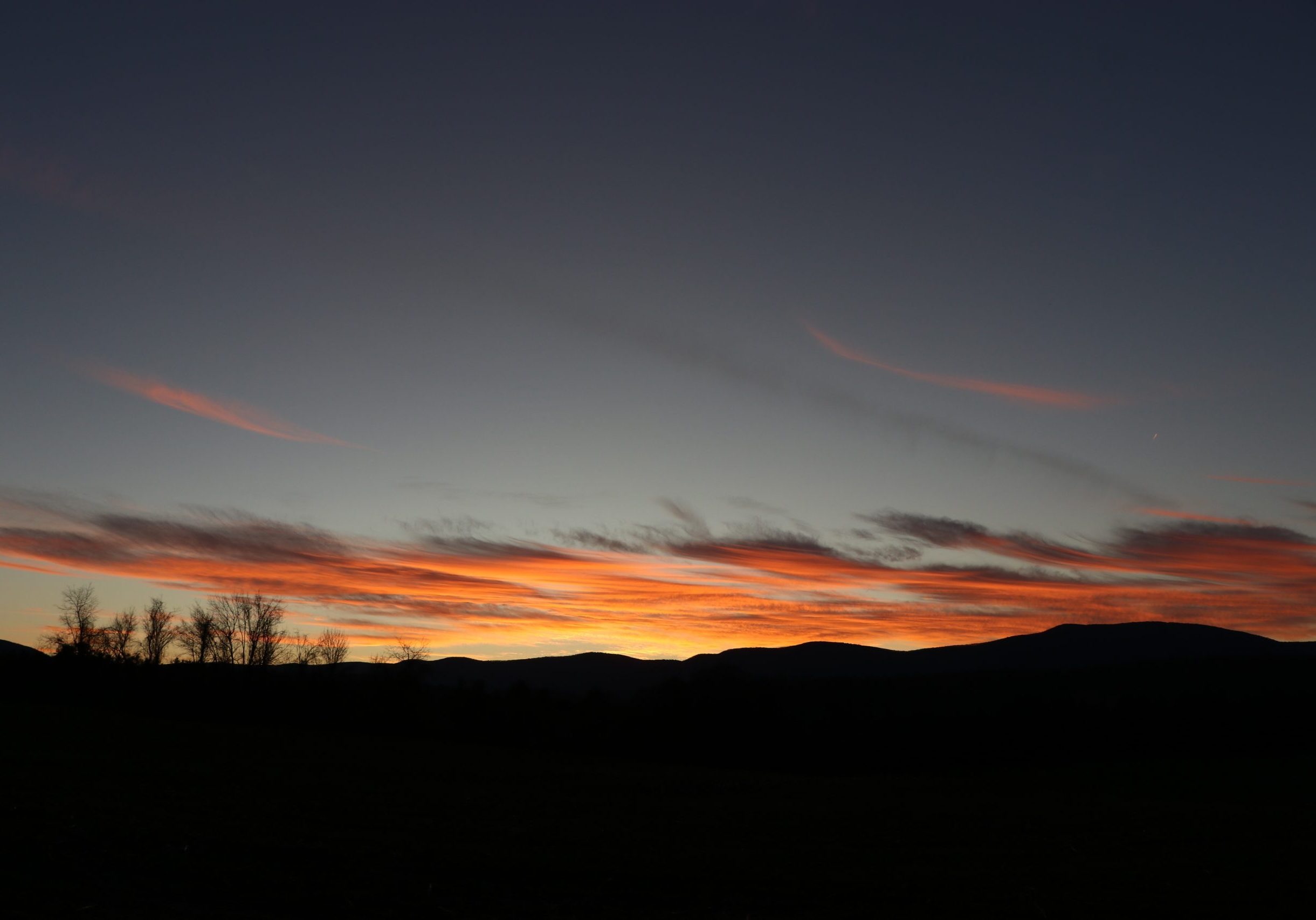 IMG_3483 An orange and pink mountain sunset.