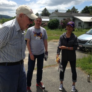 At the Spruces: Arthur Smith chats with Williams volunteers